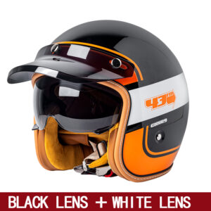 Retro half helmet motorcycle helmet ladies motorcycle three-quarters male cruising American Harley motorcycle half helmet