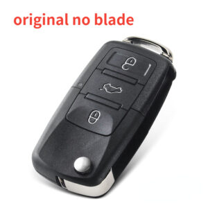KEYYOU Modified 3 buttons Remote Key Shell Flip Folding Car Key Case for VW Golf 4 5 Passat b5 b6 polo Touran Jetta Seat Skoda