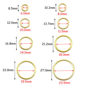 100 Pcs/Pack 6mm~25mm Metal Bra Strap Adjustment Buckles Underwear Sliders Rings Clips For Lingerie Adjustment DIY Accessories