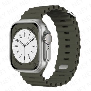 Ocean strap For Apple watch Ultra 49mm band 44mm 45mm 40mm 42 41mm silicone Original 1:1 bracelet iWatch series 9 8 7 6 5 4 3 se