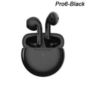 TWS Pro6 Earphone Bluetooth Headphones with Mic 9D Stereo Pro 6 Earbuds for Xiaomi Samsung Android Wireless Bluetooth Headset