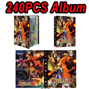 2024 Fire-breathing dragon Charizard Squirtle Holder Binder Collections Folder Anime Card Protector Notebook 240Pcs Card Album