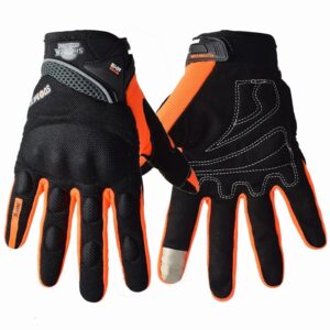SUOMY Breathable Full Finger Racing Motorcycle Gloves Quality Stylishly Decorated Antiskid Wearable Gloves Size S-XXL Black