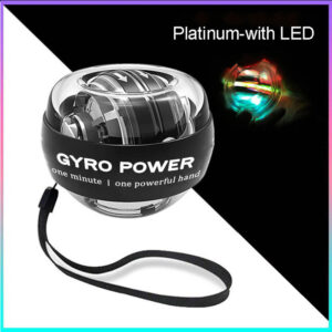 LED Gyroscopic Power Wrist Ball Self-starting Gyro Ball Gyroball Arm Hand Muscle Force Trainer Exercise Strengthener