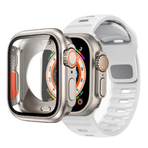 Case+Strap For Apple Watch Band 45mm44mm41mm 42 40mm Smart Silicone Bracelet Iwatch Series 3 4 5 6 Se 7 8 9 Change To Ultra Case