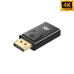 4K DisplayPort to HDMI-Compatible Adapter DP Male to Female HDMI-Compatible Converter 1080P Video for PC HDTV Laptop