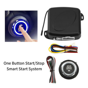 Car Alarm Remote Control PKE Car Keyless Entry Engine Start Alarm System Push Button Remote Starter Stop Auto