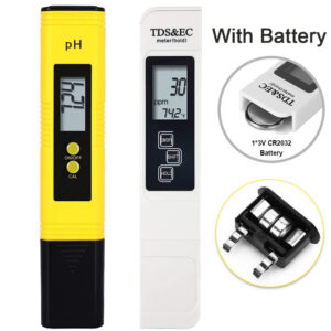 TDS Meter Digital Water Tester High Accuracy Digital 0-14 PH Meter Tester 0-9990ppm TDS&EC LCD Water Purity PPM Aquarium Filter