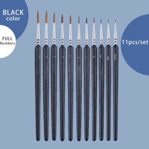 11pcs Miniature Fine Detail Paint Brushes Set Mini Paint Brushes for Oil Watercolor Painting Acrylic Model Painting Nail Drawing