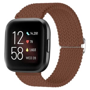 Strap for Fitbit Versa3 4 Band Braided Solo Loop Adjustable Wristband Bracelet for Fitbit Versa Sense/Sense2 Sports Watchband