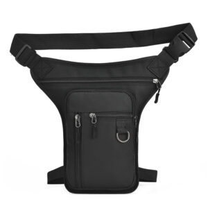 Waterproof Tactical Travel Bag Motorcycle Waist Leg Bag Hip Bum Pack Leg Side Bag Ride Bag Outdoor Casual Fanny Pack Bag for Men