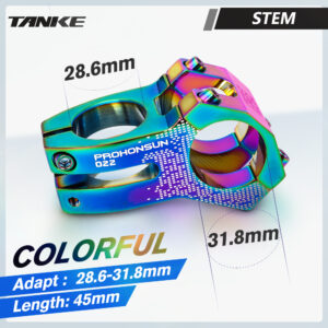 TANKE-MTB Road Bike Stem,CNC Aluminum Alloy Bicycle Parts,High-strength Short Handlebar,022 XC AM,25.4mm,28.6mm,31.8mmWith cover