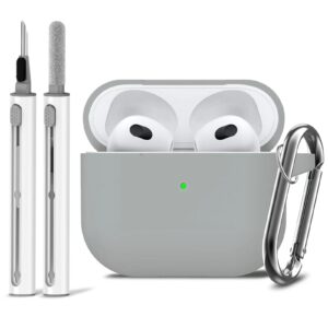 AirPods Pro Case Cover with Cleaner Kit,Soft Silicone Protective Case for Apple AirPod Pro 2nd/1st Generation Case for Women Men