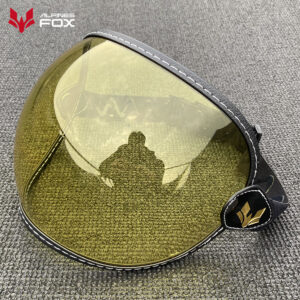 Universal Open Face 3/4 Helmet Visor Lens Bubble Motorcycle Windshield Capacete Lens Windproof Vintage Motorbike Helmet Goggles