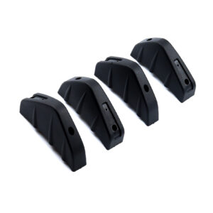 4pcs Universal Carbon Fiber Car Modified Rear Bumper Diffuser Spoiler Black Red ABS Rear Bumper Lip Diffuser Anti-collision