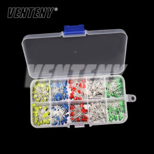 3mm 5mm LED Diode Assorted Kit White Green Red Blue Yellow Orange F3 F5 Leds Light Emitting Diodes electronic sample set