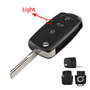 KEYYOU 2/3 buttons Folding Car key Switchblade Key Flip key Shell for VW polo passat b5 Tiguan Golf VOLKSWAGEN Seat Skoda