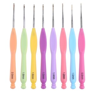 Crochet Hooks Kits with Storage Bag Soft Handle Crochet Needles Yarn Weave Knitting Needles Set DIY Weaving Tool