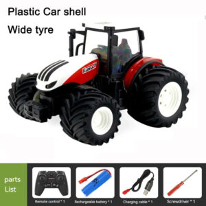 1/24 Remote Control Tractor Trailer 2.4G RC Tractor Simulated Engineering Construction Truck Model Toys Farming Machine
