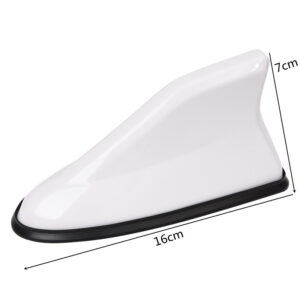 Universal Carbon Fiber Look Car Roof Top Mount Shark Fin Aerial Antenna Toppers Auto Radio AM FM Antenna Signal Amplifier Aerial