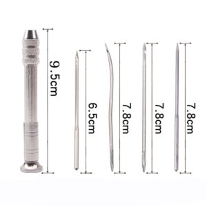 Leather Sewing Awl Set Replaceable Multifunctional Shoes Repair Tool Kit Punch Stitching Needles DIY Sewing Leathercraft