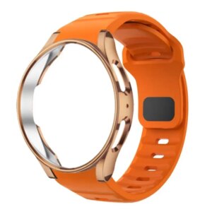 Silicone Band+Case for Samsung Galaxy Watch 6 5 4 40mm 44mm TPU Protector Cover Bracelet For Watch 6 Classic 43mm 47mm Strap