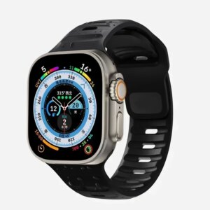 Soft Silicone Strap For Apple Watch Band Ultra 2 49mm 44mm 45mm 42mm 41mm 42mm sport Watchband iwatch Serise 5 6 7 8 9 bracelet