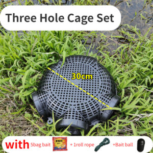 3/6/8 Holes Catch Loach Lobster Mixed Fish Crayfish Catcher Outdoor Fishing Net Cage Plastic Shrimp Trap Cage Easy to Install