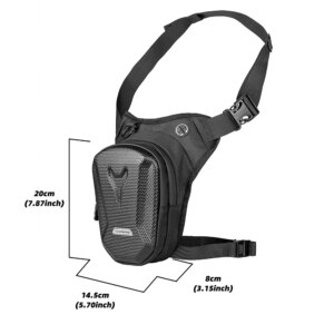 Motorcycle Leg Side Bag EVA Hard Shell Crossbody Fanny Pack Outdoor Casual Waist Bags Motorbike Mobile Phone Purse Hip Bum Pack
