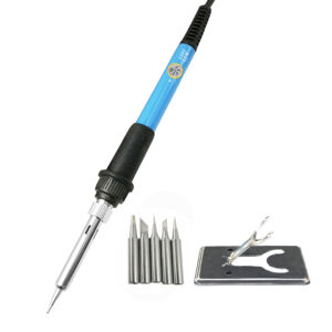 60W Portable Electric Soldering Iron Welding Irons Temperature Adjustable 220V 110V Welding Rework Station Soldering Tips
