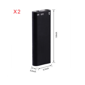 Ultra-Thin Mini Voice Recorder Espia 4-32GB Digtal Professional Sound Activated Dictaphone HD Noise Reduce Recording MP3 Player