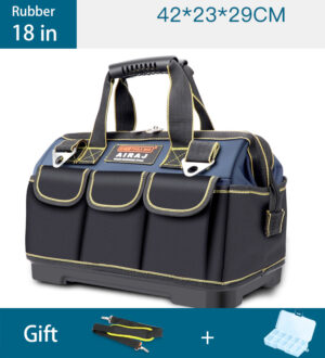 AIRAJ Multi-Function Tool Bag 1680D Oxford Cloth Electrician Bag, Multi-Pocket Waterproof Anti-Fall Professional Storage Bag