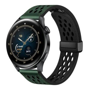 22mm 20mm leather Strap For Samsung Galaxy Watch 6 5 4 44mm 40mm 6 Classic Active 2 Bracelet Huawei Gt Magnetic Watch Band