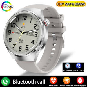 For HUAWEI GT4 Pro GPS NFC Smart Watch Men 360*360 AMOLED Screen Heart rate Bluetooth Call IP68 Waterproof Man Smartwatch 2024