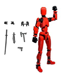 Titan 13 With Wings Figure Toys Lucky T13 Joint Movable Action Figuras 3D Printed Multi-Articular Robot Toys For Kids Gifts 13cm