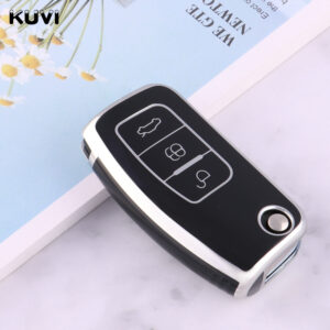New 6D Plating TPU Car Remote Key Cover Case For Ford Fiesta Focus 2 Ecosport Kuga Escape Falcon B-Max C-Max Eco Sport Galaxy