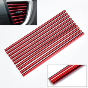 10PCS 20cm Car Air Conditioner Outlet Decorative U Shape Moulding Trim Decor Strips Car Styling Car Door Edge Corner Protector