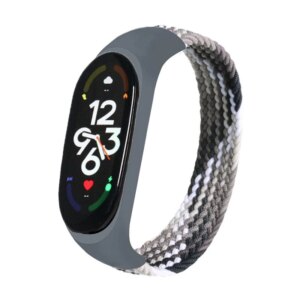 Braided Solo Loop for xiaomi Mi band 7 Watch Strap Nylon watchband NFC Bracelet smart Miband6 belt correa on Mi band 7 6 5 4 3