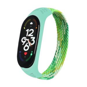 Braided Solo Loop for xiaomi Mi band 7 Watch Strap Nylon watchband NFC Bracelet smart Miband6 belt correa on Mi band 7 6 5 4 3