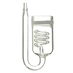 Aquarium CO2 Diffuser 60~300L Plants Tank Atomizer Solenoid Regulator Moss CO2 Atomizer Spiral Glass Tube