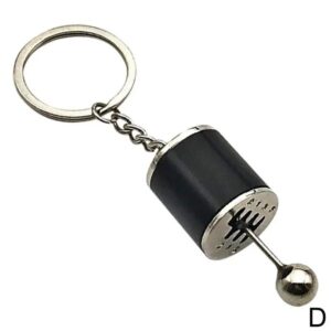 Mini Turbo Turbocharger Keychain Car-styling Keyring Gear Gearbox Pendant Keychain Stick Knobs Keyring Shift Metal Key Ring