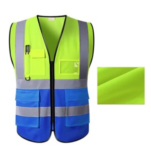 Summer Nighttime Multi Pocket Reflective Protective Clothing Reflective Coat Safe Structure Traffic Hygiene Garden Architecture