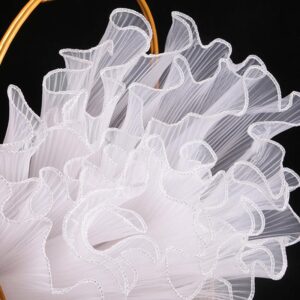 28cmx450cm Flower Wrapping Paper Pearl Wave Yarn Flower Packaging Lace Mesh Florist Handmade Bouquet Gift Packaging Supply Decor