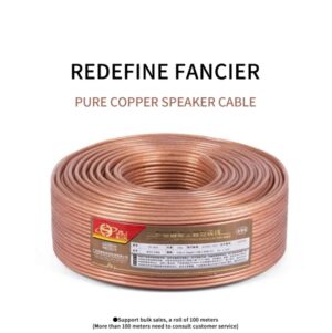 DIY Loud Speaker Cable Hi-Fi Audio Line Cable Oxygen Free Copper Speaker Wire for Amplifier Home theater KTV DJ System