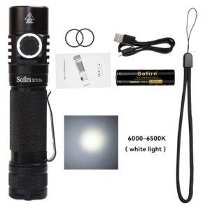 Sofirn SC31 Pro LED Flashlight Powerful Rechargeable 18650 Torch USB C SST40 2000LM Anduril Outdoor Tactical Flashlight