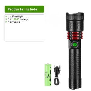 1600LM Rechargeable LED Flashlights Torch White Laser High Power LED Flashlight Powerful Long Range 1000m Tactical Lantern