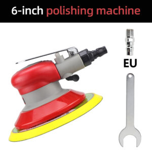 HIFESON 5/6 inch Pneumatic Air Orbital Sander 125/150mm Air Sanding Machine Polisher Air Tool Car Woodworking Metal Polishing