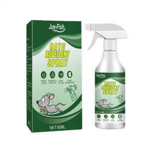 Mouse Repellent Peppermint Oil Spray Humane Mouse Trap Substitute Rodent Repellent Plant-Based Formula for House and Car Engines