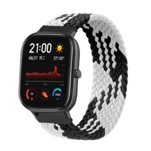 20mm 22mm Braided solo loop For Amazfit GTS 4/2/2e/GTS2 Mini/GTR 4/2/2e/3/Pro 47mm stratos Bracelet Watch band Amazfit bip strap