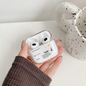 Hot Off Stylish White Airpods Case Clear Transparen Case for Airpods 1 2 3 Pro 2 Generation Airpod Case Cover Gift for Boyfriend